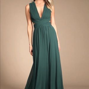 LULUS Cut-Out Maxi Gown